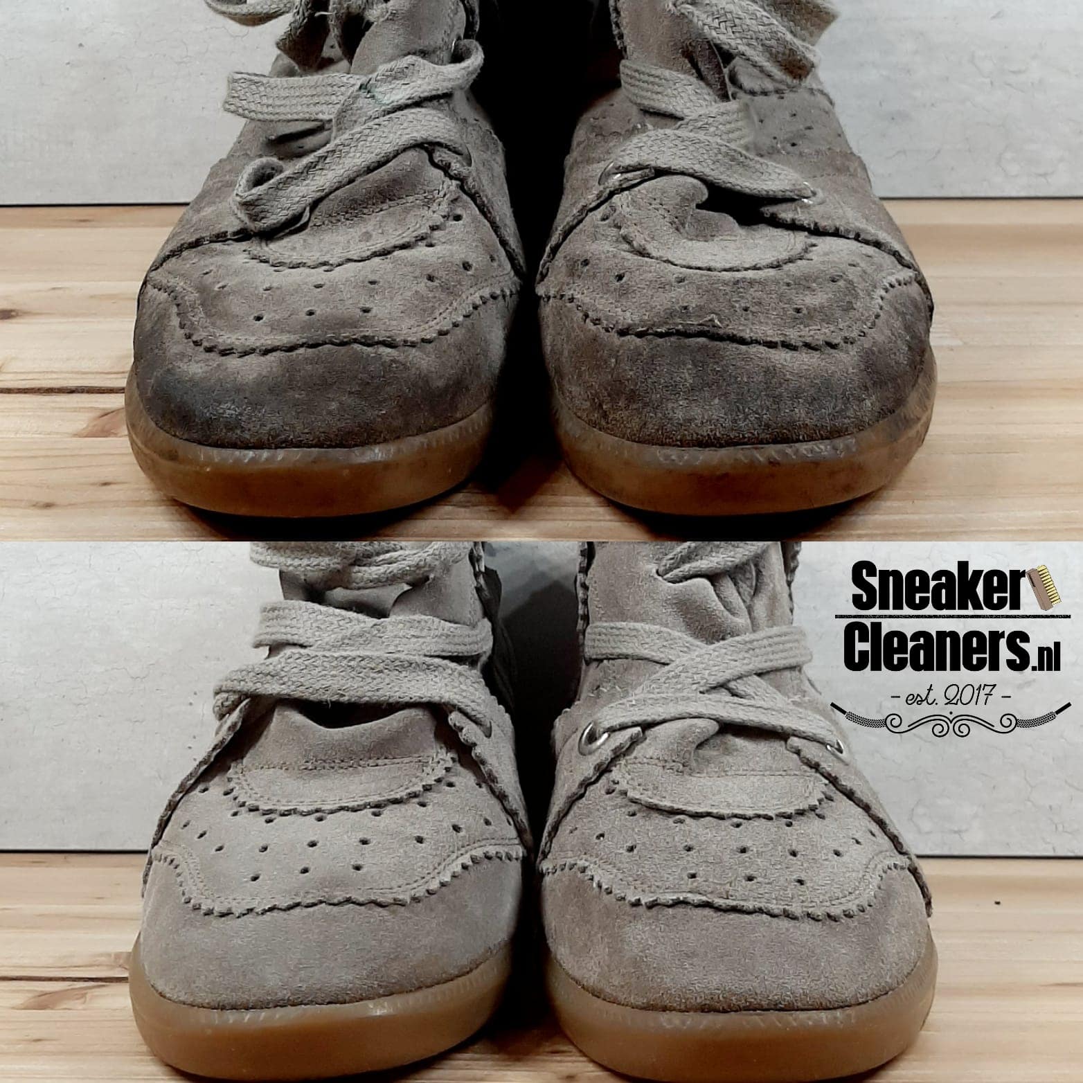 Regeneratie Klik onaangenaam Isabel Marant Bobby Wedge Grey Brown - Sneaker Cleaners